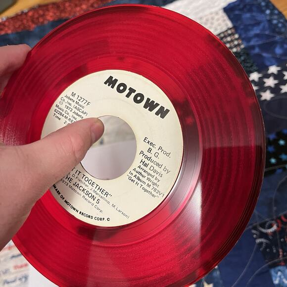 Jackson 5 - Get It Together Motown 45 RPM 7" Single - Red Vinyl - Picture 3 of 4